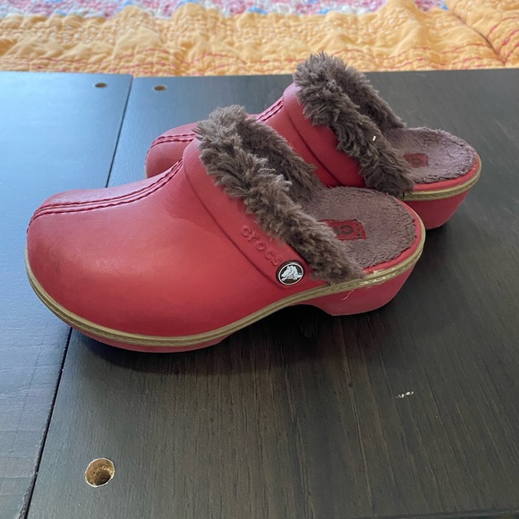 Cute toddler CROCS - fur lined - size 11C - Picture 5 of 7
